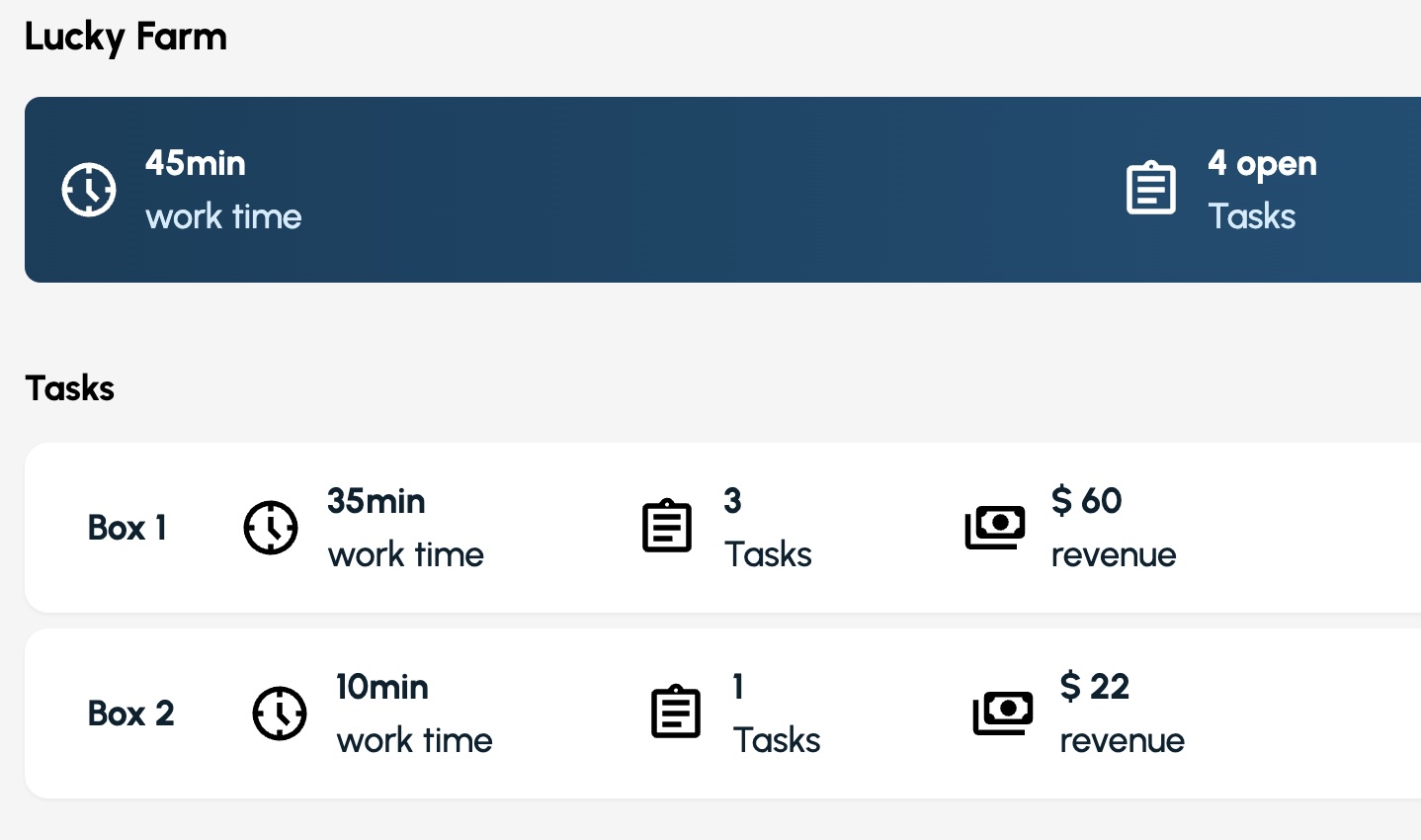 Daily tasks on the farm